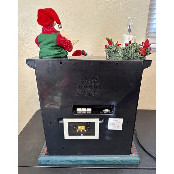 Vtg Motionette Christmas Santa And Elf Playing Piano Works Animated C Video Read - Picture 5 of 11